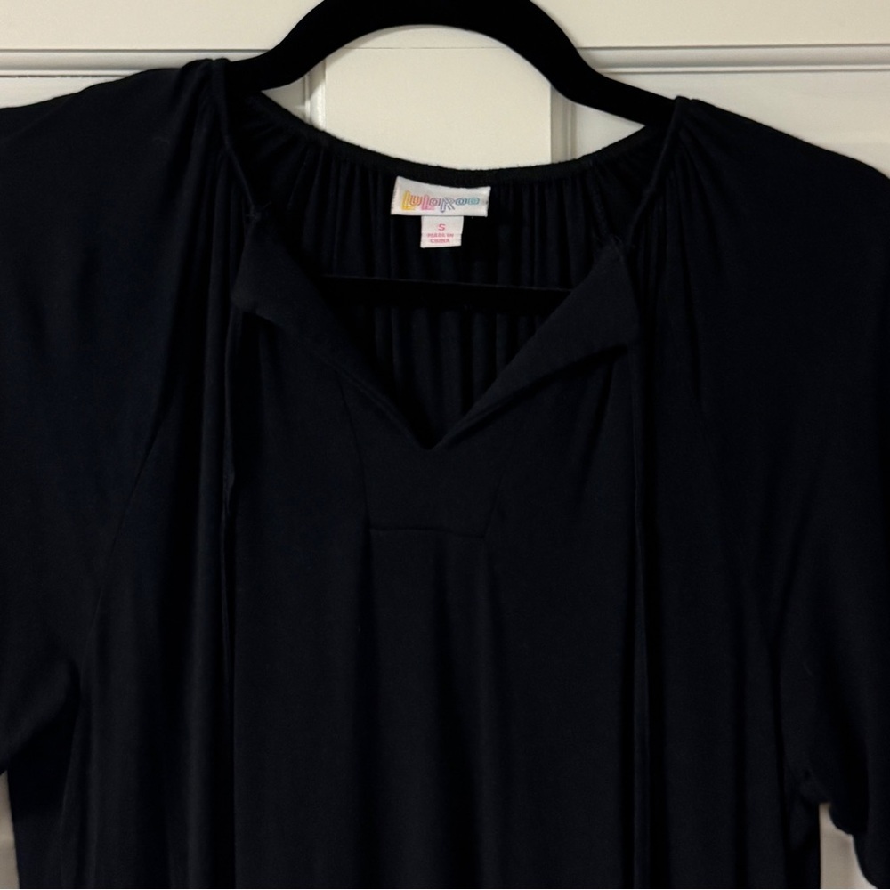 Lularoe Debra • Black Peasant Top - Picture 3 of 6